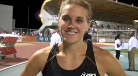 Heather Dorniden after 800 at 2010 Lignano