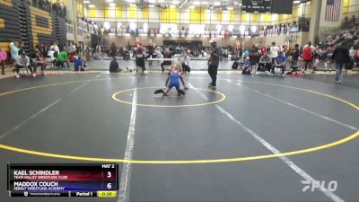 77 lbs Semifinal - Kael Schindler, Team Valley Wrestling Club vs Maddox Couch, Sebolt Wrestling Academy