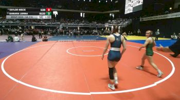 5A 115 lbs Champ. Round 1 - Samara Lerma, Harlingen South vs Taylor Niece, Leander Glenn