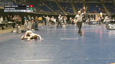 89 lbs Quarterfinal - Garrett Whalen, Berks Catholic vs Caleb Judice, Bald Eagle Area