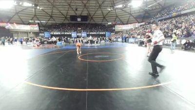 Girls 2A 110 lbs Quarterfinal - Adalyne Montiel, Toppenish (Girls) vs Arisbeth Rojas-Ramirez, Centralia (Girls)
