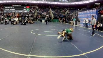 4A 113 lbs Champ. Round 1 - Abdel Adams, Southwest Guilford High School vs Jacob Pope, Topsail