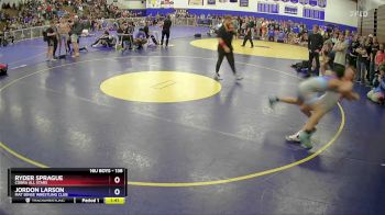 138 lbs 2nd Place Match - Ryder Sprague, Cobra All Stars vs Jordon Larson, Mat Sense Wrestling Club