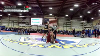 144 lbs Cons. Round 1 - Gabriel Flores, Elko vs Benjamin De Santiago, Pahrump Valley