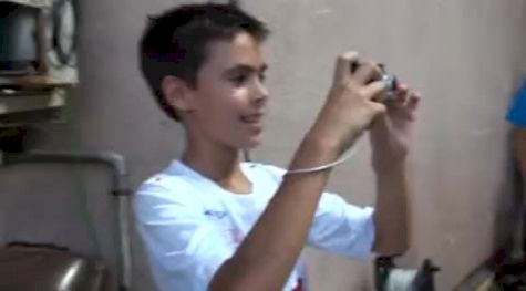 Alysia Johnson after win and WL 800 PB at 2010 Monaco Diamond League