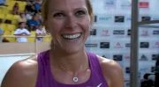 Anna Pierce after good 800 at 2010 Monaco Diamond League