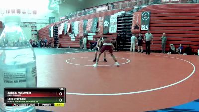106 lbs Quarterfinal - Ian Rottari, North Ridgeville High School vs Jaden Weaver, Maple Hights