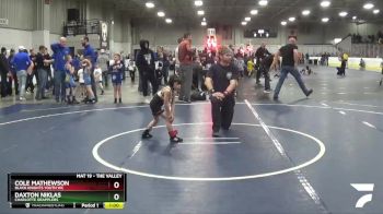 43 lbs Champ. Round 1 - Cole Mathewson, Black Knights Youth WC vs Daxton Niklas, Charlotte Grapplers