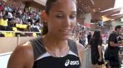 Lolo Jones after victory in 100H at 2010 Monaco Diamond League