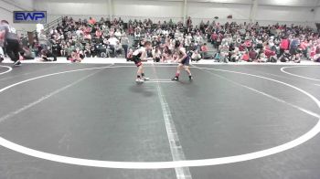 43 lbs Quarterfinal - Asher Stewart, Vian Wrestling Club vs Cannon Francis, Skiatook Youth Wrestling