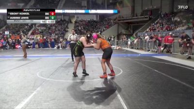 150 lbs Cons. Round 3 - Ebony Konkel, Beloit Wrestling Club vs Aubree Lewis, Bobcat Wrestling Club