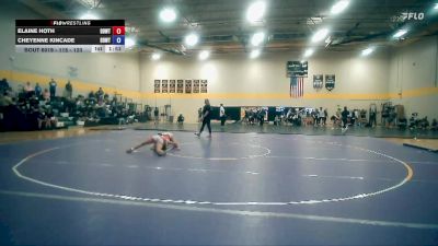 115 - 120 lbs Round 2 - Cheyenne Kincade, Thoroughbred Wrestling Academy vs Elaine Hoth, Thoroughbred Wrestling Academy