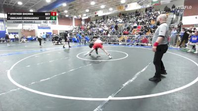 150 lbs Champ. Round 3 - Emiliano Hernandez, Hesperia vs Stryker Shores, Mountain View (Mesa) High School