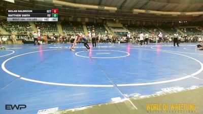 110 lbs Consi Of 16 #1 - Nolan Halbrook, Betterman Elite vs Matthew Smith, PSF Wrestling