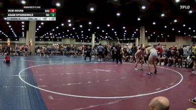 215 lbs Round 3 (6 Team) - Adam Dyszkiewicz, Team Mat Clash vs Ocie House, North Shelby Regulators Blue