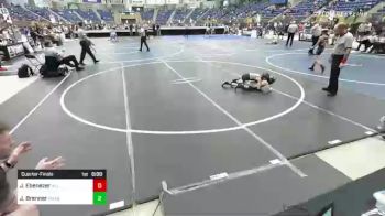 58 lbs Quarterfinal - Jaxson Ebenezer, All American Training Center vs Jett Brenner, Chagolla Trained Wrestling