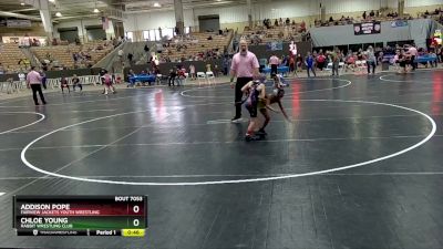 58 lbs 5th Place Match - Chloe Young, Rabbit Wrestling Club vs Addison Pope, Fairview Jackets Youth Wrestling