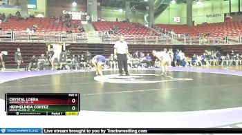 115 lbs Round 4 (8 Team) - Crystal Loera, Garden City HS vs Hermelinda Cortez, Grand Island JV