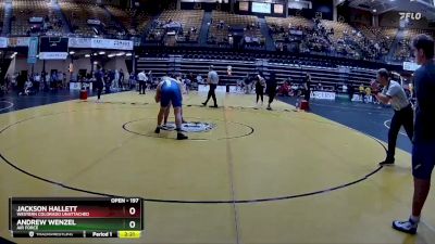 197 lbs Cons. Round 2 - Andrew Wenzel, Air Force vs Jackson Hallett, Western Colorado Unattached