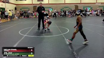 56-60 lbs Round 2 - Declan Stangl, Rampage vs Emil Cole, St. Francis Village Jaguars