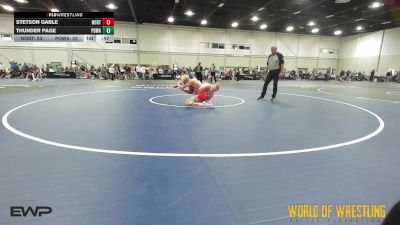 150 lbs Semifinal - Stetson Gable, Northern Colorado 14U vs Thunder Page, POWA 14U