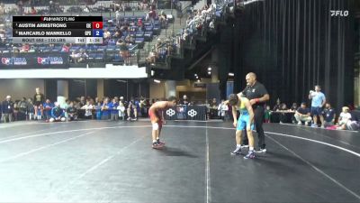 110 lbs 1st Place Match - Austin Armstrong, East Idaho Elite vs Marcarlo Mannello, GPS