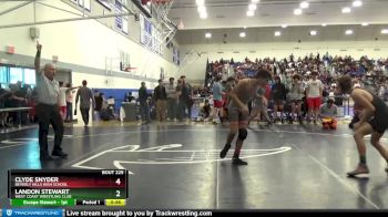 138 lbs Cons. Round 2 - Landon Stewart, West Coast Wrestling Club vs Clyde Snyder, Beverly Hills High School