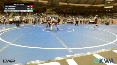 110 lbs Quarterfinal - Zoey Vaughn, Sperry Wrestling Club vs Chloe Green, HURRICANE WRESTLING ACADEMY