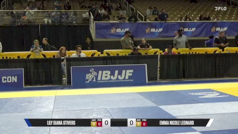Emma Nicole Leonard vs Lily Diana Stivers 2026 Pan Jiu Jitsu IBJJF Championship