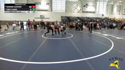 215 lbs Cons. Round 2 - Cody Alessi, Clever Combat vs Nawser Alkateri, Buffalo Nomads Wrestling