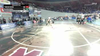 2A/1A Boys 144 Champ. Round 1 - Micah Davis, Siletz Valley Boys vs Blayze Buell, Gilchrist Boys