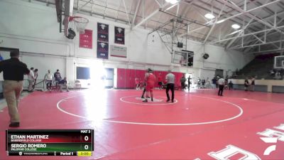 285 lbs Cons. Round 1 - Sergio Romero, Palomar College vs Ethan Martinez, Bakersfield College