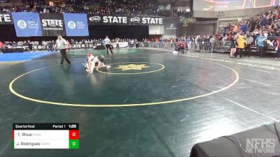 3A 132 lbs Quarterfinal - Tyler Rhue, Stanwood vs Jaysen Rodriguez, Hermiston