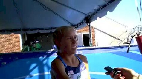 Jordan Hasay after making 1500 Final 2010 World Junior Champs