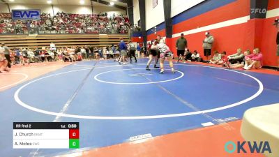 165 lbs Rr Rnd 2 - Jayden Church, Skiatook Youth Wrestling vs Ashlee Motes, Cowboy Wrestling Club