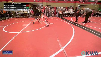 61 lbs Quarterfinal - Alex Morgan, Fort Gibson Youth Wrestling vs Teagan Eichhorn, Vinita Kids Wrestling