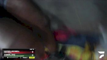 91 lbs Round 1 - Gabriel Diaz, PALMETTO STATE WRESTLING ACADEMY vs Hayden Archbell, Great Bridge