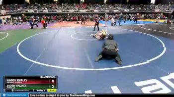 5 lbs Quarterfinal - Jaden Valdez, Amarillo vs Hagen Shipley, Dripping Springs