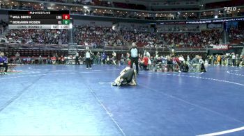 3A-120 lbs Cons. Round 2 - Benjamin Rosen, Iowa City, Liberty vs Will Smith, Linn-Mar