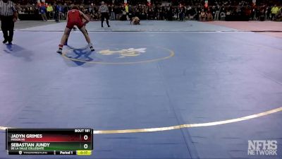 D2-150 lbs Cons. Round 1 - Jadyn Grimes, Mason HS vs Sebastian Jundy, De La Salle Collegiate