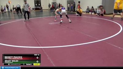 95 lbs Semifinal - Brady Walsh, Stronghold vs Beckett Peacock, Gulf Coast Wrestling Club