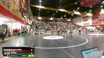 140 lbs Quarterfinal - Elizabeth Holloway, Greybull/Riverside vs Maggie Jensen, Wind River