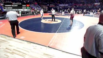 1A 165 lbs Semifinal - Eli Burns, Aledo (Mercer County) vs Bowden Delaney, Tremont