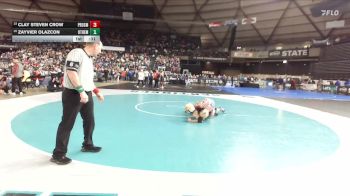 Boys 2A 165 lbs Cons. Round 2 - Clay Steven Crow, Prosser vs Zayvier Olazcon, Othello
