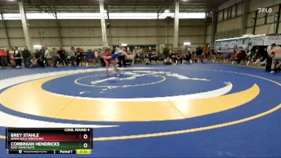 120 lbs Cons. Round 4 - Brey Stahle, Idaho Gold Wrestling vs Corbinian Hendricks, East Idaho Elite