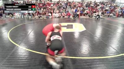 150 lbs Quarterfinal - Kaden Kimzey, Central vs Bridger Herring, Rawlins