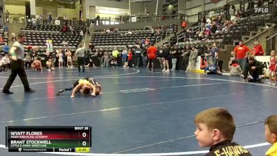 45 lbs Cons. Round 2 - Brant Stockwell, Little E-Hawk Wrestling vs Wyatt Flores, Moen Wrestling Academy