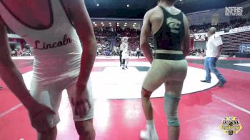 132 lbs Quarterfinals (8 Team) - Mikey Hess, SALINA vs Drake Sheffield, LINCOLN CHRISTIAN