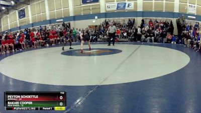 113 lbs Quarters & Wb (16 Team) - Bakari Cooper, New Haven vs Peyton Schoettle, Roncalli