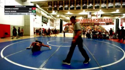 120 lbs 1st Place Match - Danielle Nunez, Adelanto vs Maiya Duran, John W North